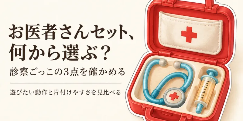 お医者さんセットごっこ遊び人気ランキング｜楽天でレビュー数の多い木製ドクターセットを比較